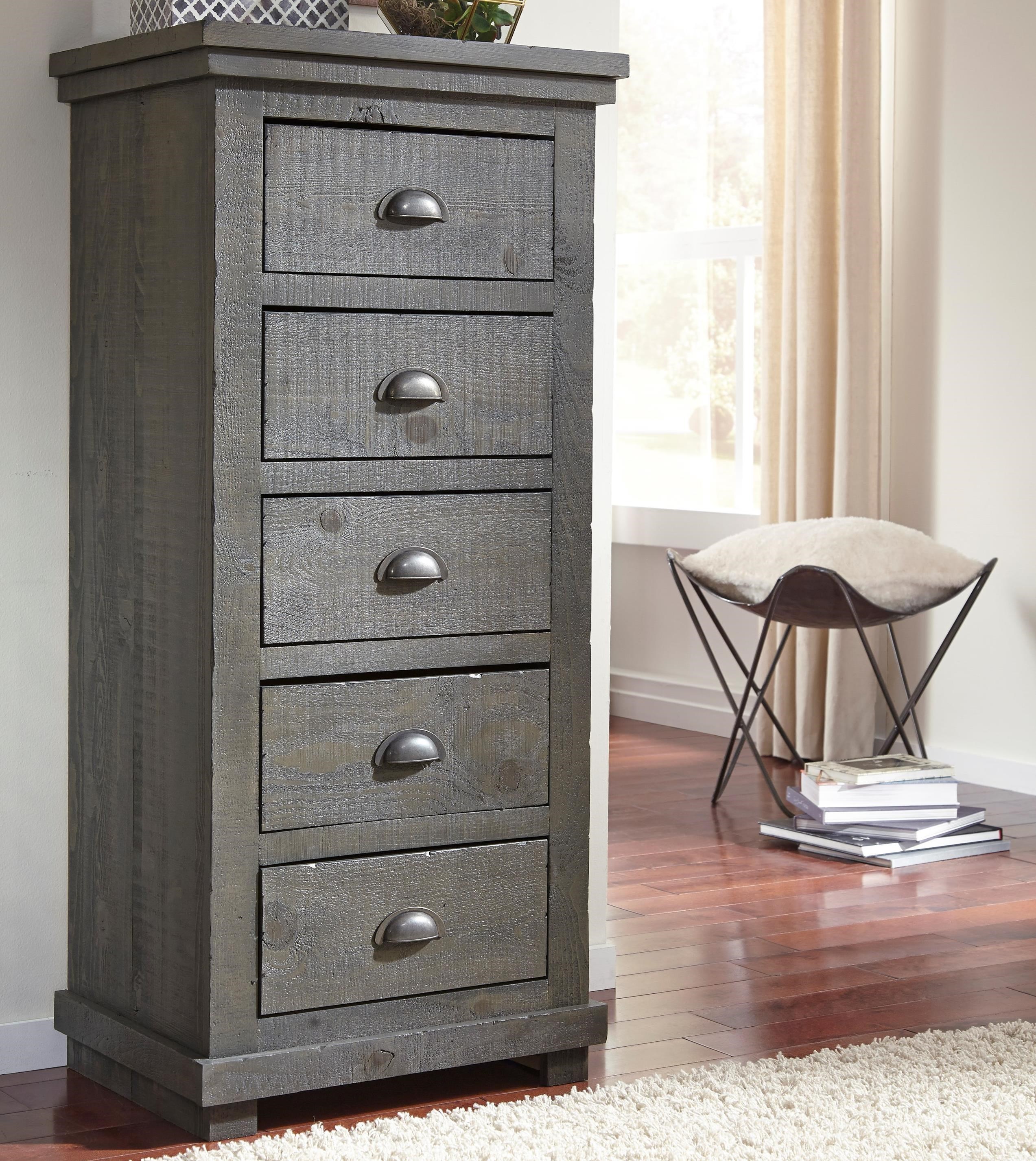 Progressive Furniture Willow P Distressed Pine Lingerie Chest